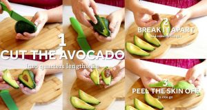 peel an avocado pear