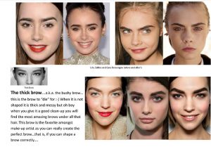 thick brows
