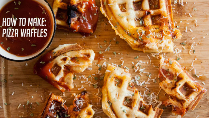 pizza waffles