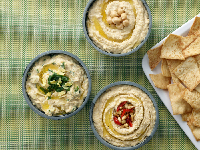 Homemade hummus