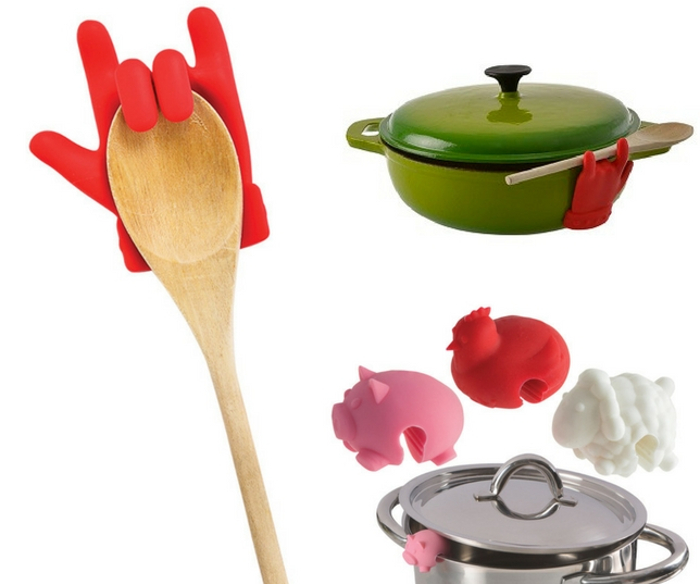 Silicone Hand Lid Lifter and Spoon Rest