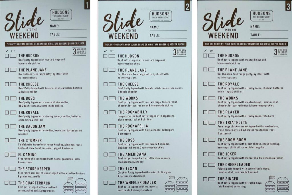 Hudsons 'Slide into the Weekend' special