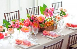 summer fruit table decor