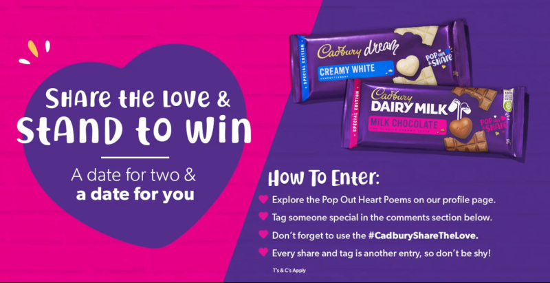 Cadbury Pop Out Heart