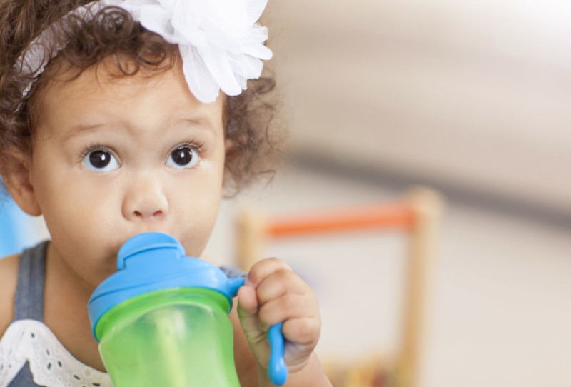 baby drinking