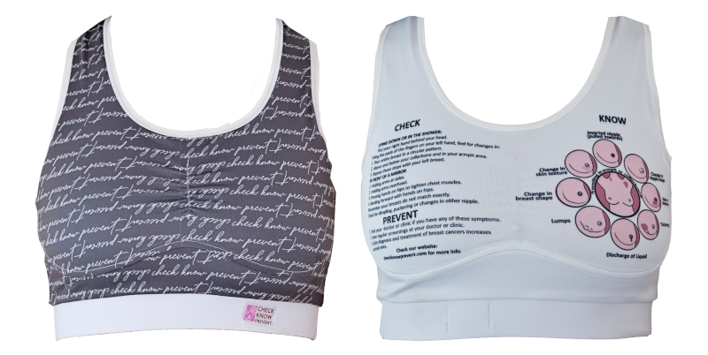 CheckKnowPrevent sports bra