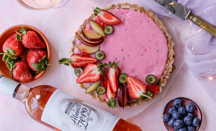 Vegan Rose Jelly Tart