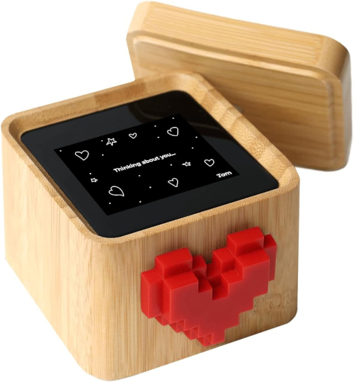 Lovebox Black and White Love Note Messenger