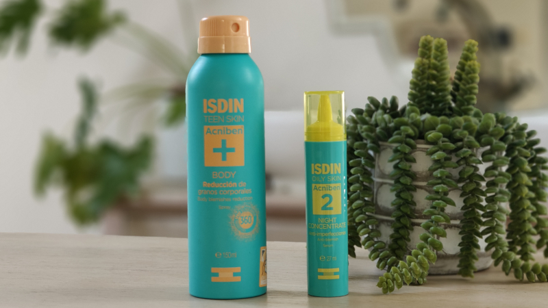 ISDIN Acniben Body Spray & Night Concentrate Serum
