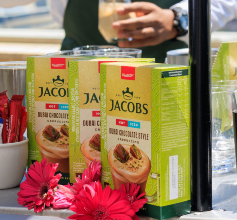Jacobs Introduces Dubai Chocolate Cappuccino Sachets