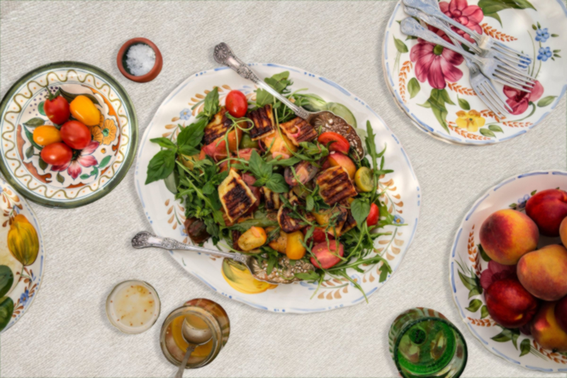 Halloumi Stone Fruit Salad