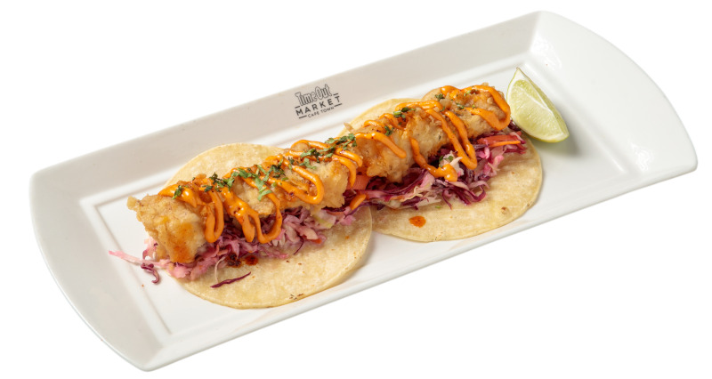 Una Mas Baja Style Crispy Fish Tacos