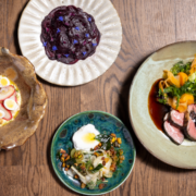 Upper Union - Summer Pasture Menu - Lamb, Grape & Apple Salad, Potato Salad and Beetroot